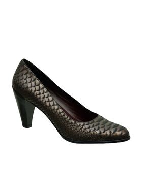 Roberto Capucci Ombria black/purple pumps Sz 8 new condition have small flaw